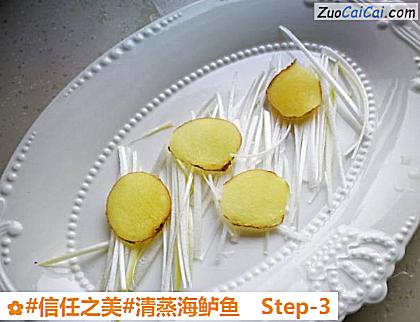 清蒸海鲈鱼做法第三步骤