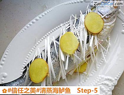 清蒸海鲈鱼做法第五步骤