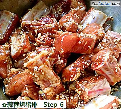 蒜蓉烤猪排做法第六步骤