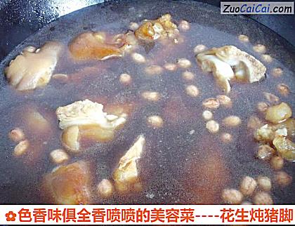 花生炖猪脚做法第四步骤