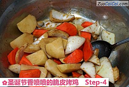 圣诞节香喷喷的脆皮烤鸡做法第四步骤