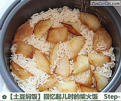 土豆焖饭做法第五步骤