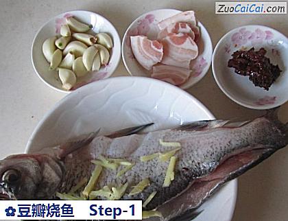 豆瓣烧鱼做法第一步骤