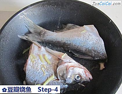 豆瓣烧鱼做法第四步骤