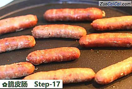 脆皮肠做法第十七步骤