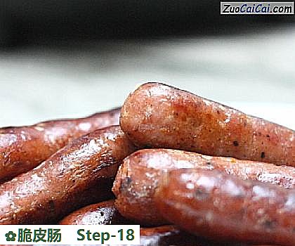 脆皮肠做法第十八步骤