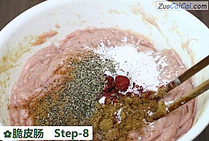 脆皮肠做法第八步骤