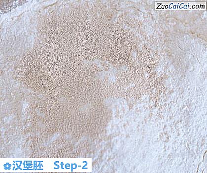 汉堡胚做法第二步骤