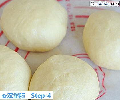 汉堡胚做法第四步骤