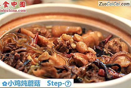 小鸡炖蘑菇成品图4