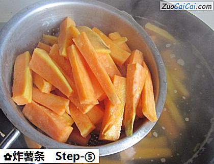 炸薯条做法第五步骤