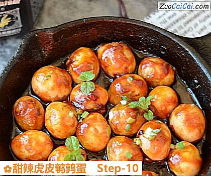 甜辣虎皮鹌鹑蛋做法第十步骤