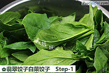 翡翠饺子白菜饺子做法第一步骤