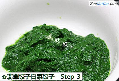 翡翠饺子白菜饺子做法第三步骤