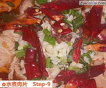 水煮肉片做法第九步骤
