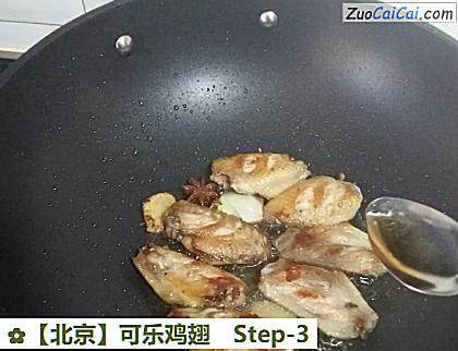 可乐鸡翅做法第三步骤