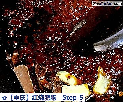 红烧肥肠做法第五步骤
