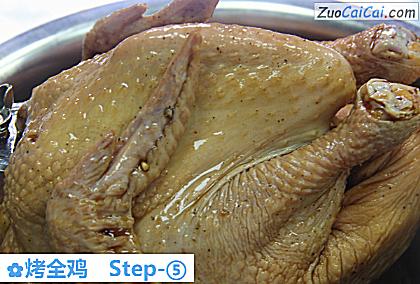 烤全鸡做法第五步骤
