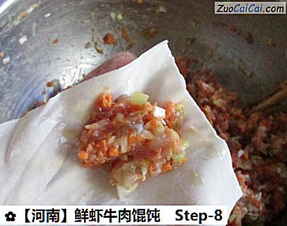 鲜虾牛肉馄饨做法第八步骤