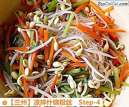 凉拌什锦粉丝做法第四步骤