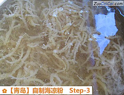 自制海凉粉做法第三步骤