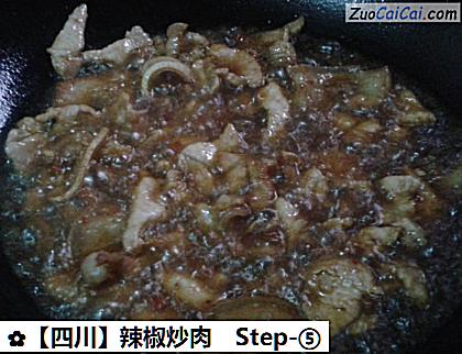 辣椒炒肉做法第五步骤