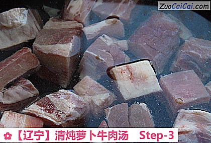 清炖萝卜牛肉汤做法第三步骤