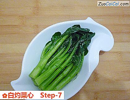 白灼菜心做法第七步骤