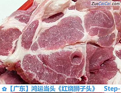 ［广东］鸿运当头《红烧狮子头》做法第一步骤