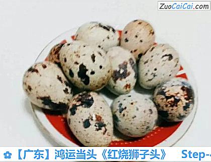 ［广东］鸿运当头《红烧狮子头》做法第四步骤