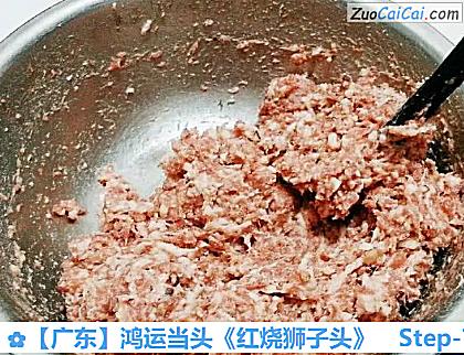 ［广东］鸿运当头《红烧狮子头》做法第七步骤