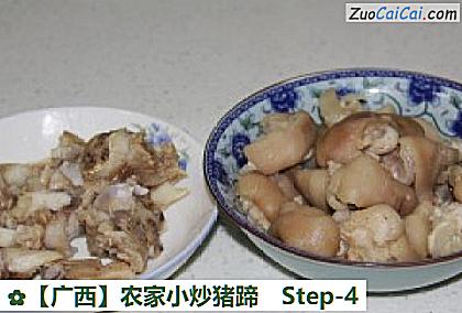 农家小炒猪蹄做法第四步骤