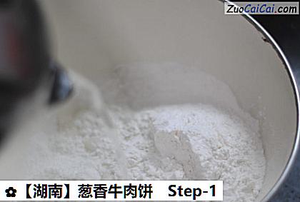 葱香牛肉饼做法第一步骤