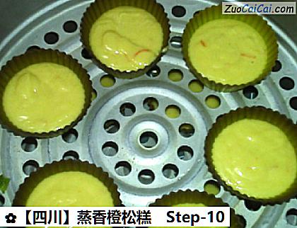 ［四川］蒸香橙松糕做法第十步骤
