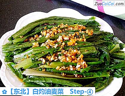 白灼油麦菜做法第四步骤