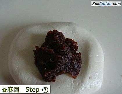 麻团做法第三步骤