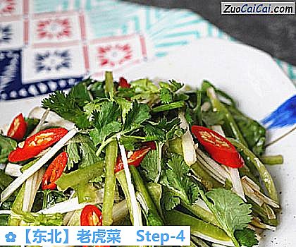 老虎菜做法第四步骤