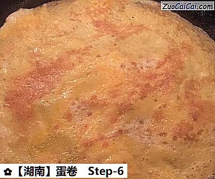 蛋卷做法第六步骤