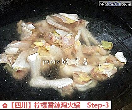 柠檬香辣鸡火锅做法第三步骤