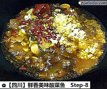 鲜香美味酸菜鱼做法第八步骤