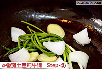 番茄土豆炖牛腩做法第三步骤