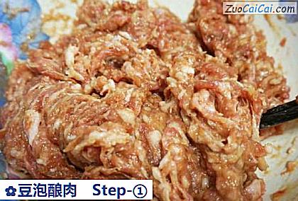 豆泡酿肉做法第一步骤