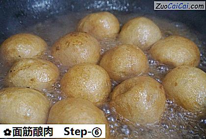 面筋酿肉做法第六步骤