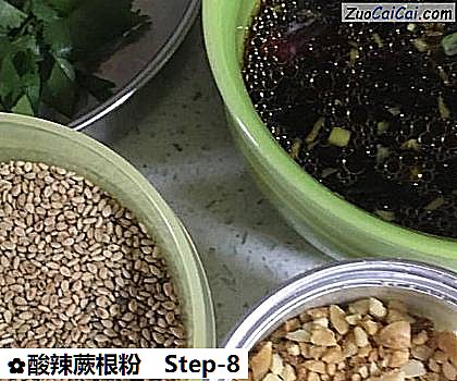 酸辣蕨根粉做法第八步骤