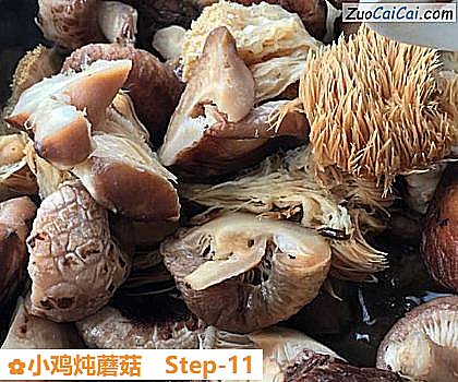小鸡炖蘑菇做法第十一步骤