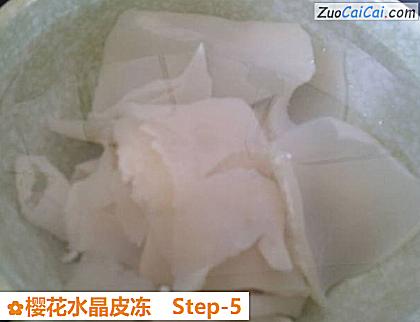 樱花水晶皮冻做法第五步骤