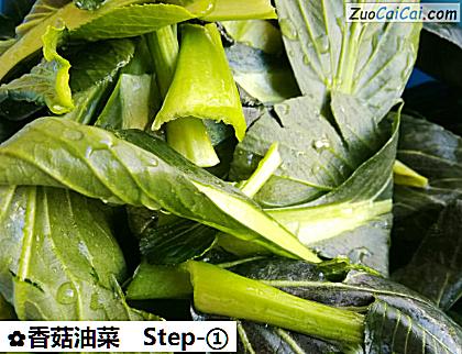 香菇油菜做法第一步骤