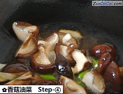 香菇油菜做法第四步骤