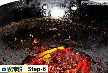 酸辣粉做法第六步骤
