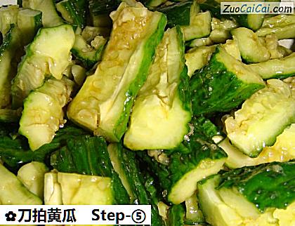 刀拍黄瓜做法第五步骤